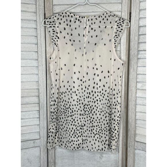GAP Black & White Speckled Ruffle Tank Top Size XS - Picture 2 of 7